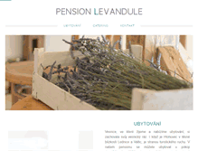 Tablet Screenshot of pension-levandule.cz